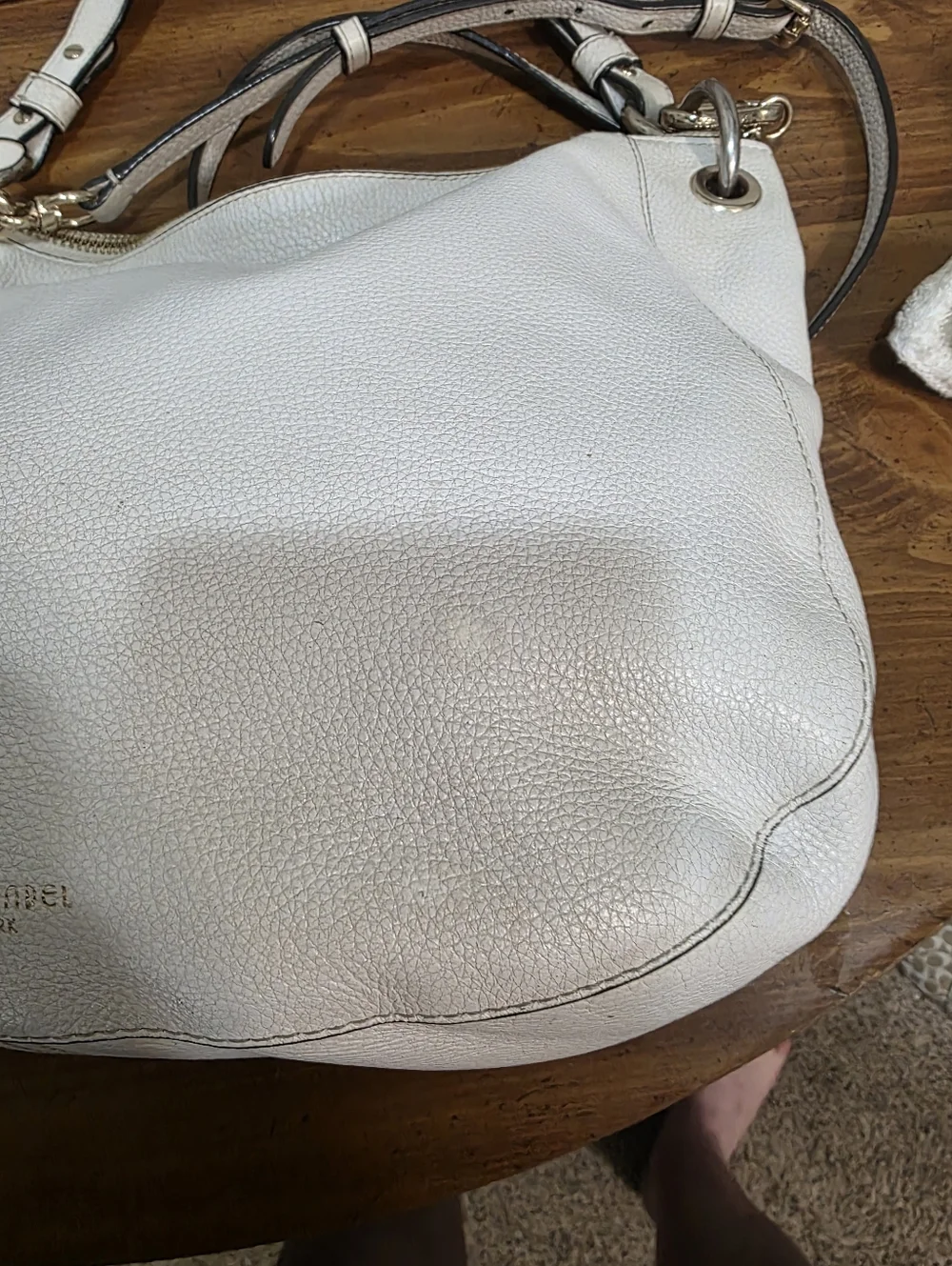 Henri Bendel White Leather Shoulder Bag - Versatile Women's Tote